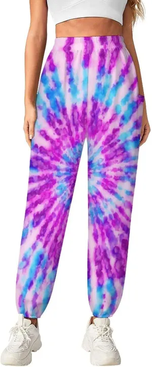 Tie Dye Yoga Bloomers Woman Hippie Harem Pants Elephant Pants Elastic Gym Yoga Clothes Casual Loose Sweatpants
