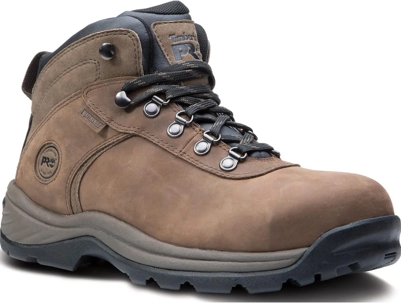 Timberland Men's Flume Mid Steel Safety Toe Wateproof Work ST WP
