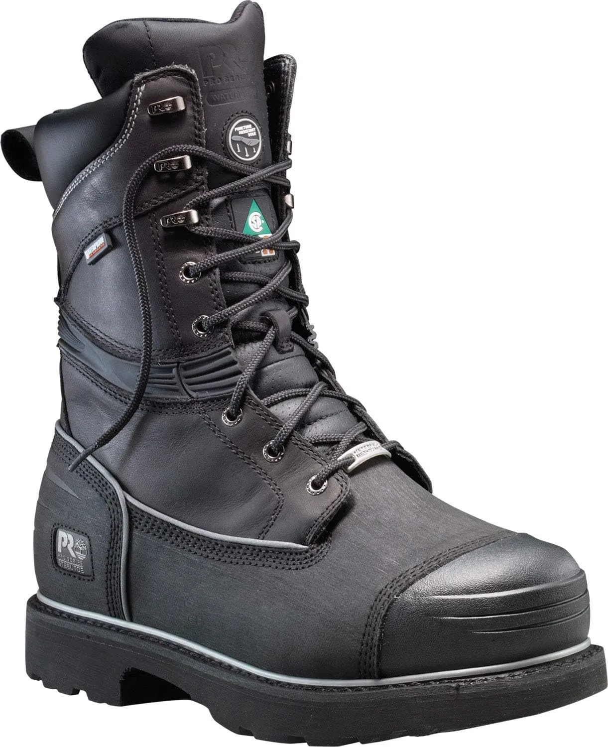 Timberland PRO Gravel Pit, Men's, Black, Steel Toe, EH, Mt, PR, WP/Insulated Boot