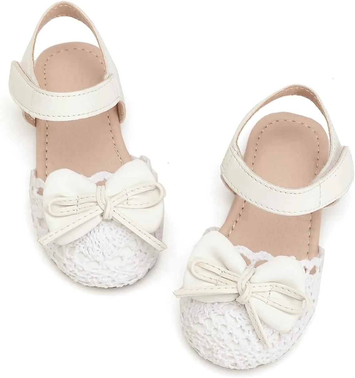 Toddler Girls Sandals Closed Toe Dress Flat Shoes Summer Sandals for Baby Little Kids Girl