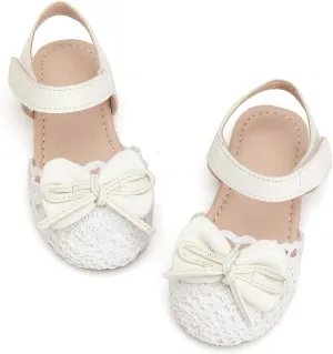 Toddler Girls Sandals Closed Toe Dress Flat Shoes Summer Sandals for Baby Little Kids Girl