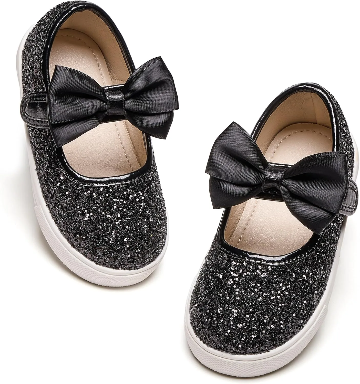 Toddler/Little Girls Sneakers-Slip On Glitter Sports Shoes for Running Walking