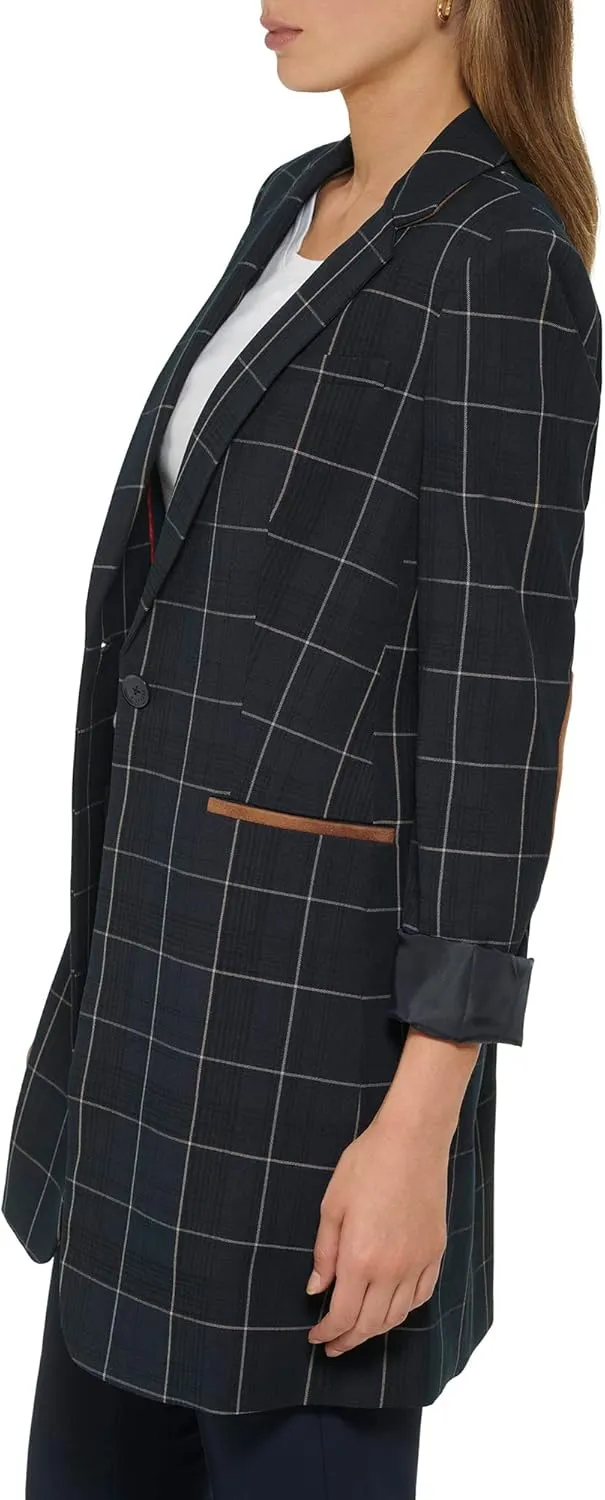 Tommy Hilfiger Women's Work Two Button Blazer Jackets