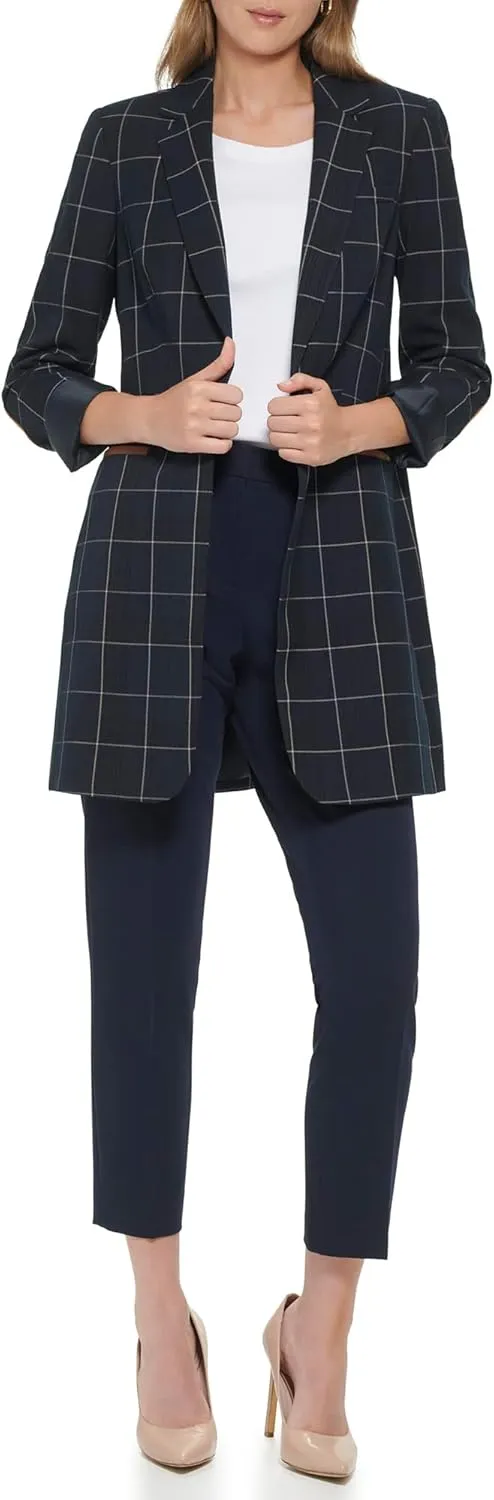 Tommy Hilfiger Women's Work Two Button Blazer Jackets