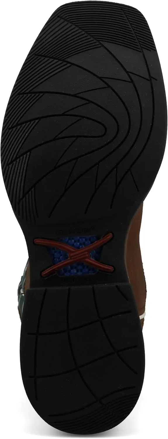 Twisted X Men's 11" Pull On Work Boot, Moc Toe Nano Toe with CellStretch