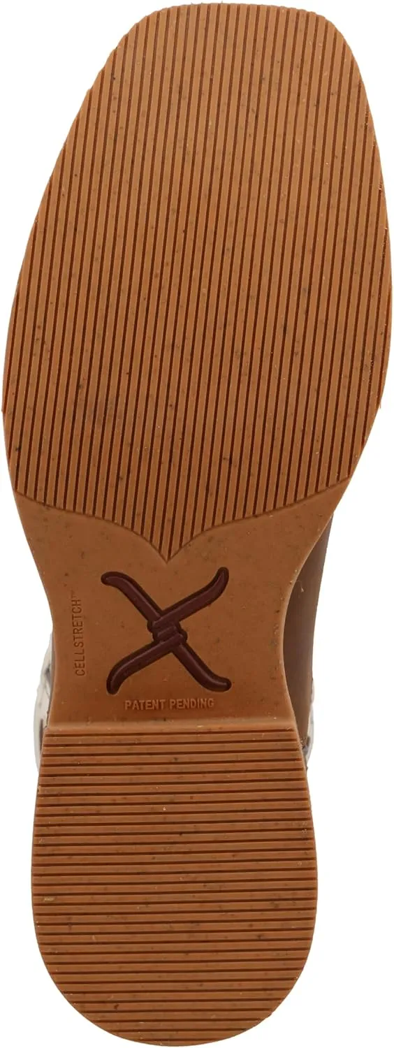 Twisted X Men's 11" Pull On Work Boot, Moc Toe Nano Toe with CellStretch