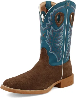 Twisted X Men's 11" Pull On Work Boot, Moc Toe Nano Toe with CellStretch