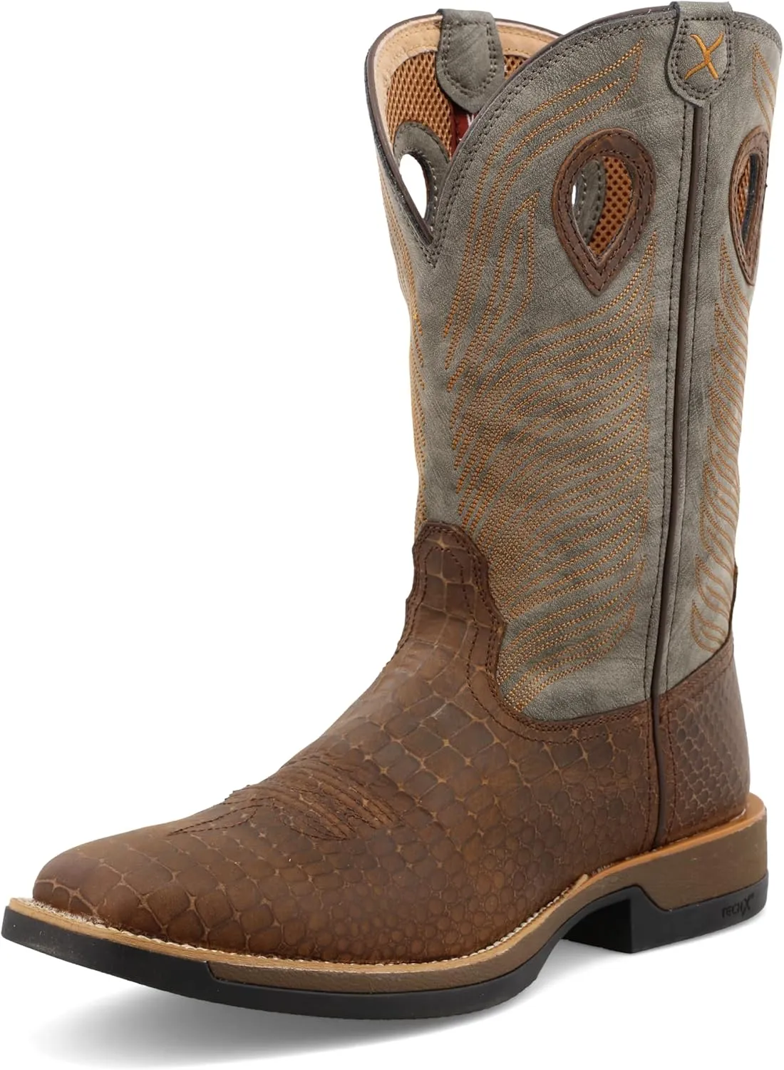 Twisted X Men's 11" Pull On Work Boot, Moc Toe Nano Toe with CellStretch