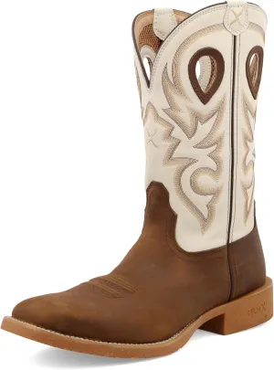 Twisted X Men's 11" Pull On Work Boot, Moc Toe Nano Toe with CellStretch