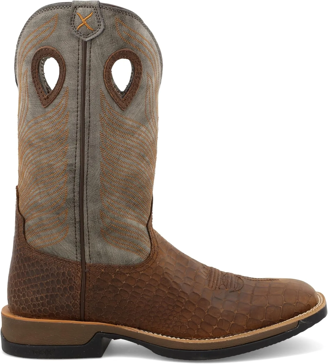 Twisted X Men's 11" Pull On Work Boot, Moc Toe Nano Toe with CellStretch