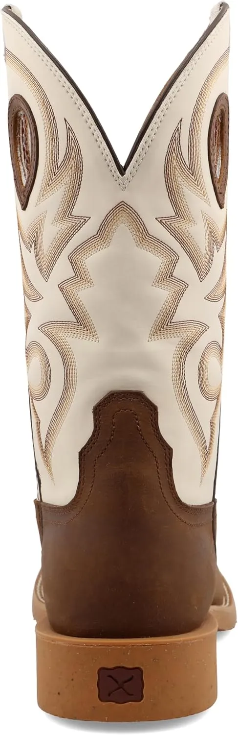 Twisted X Men's 11" Pull On Work Boot, Moc Toe Nano Toe with CellStretch