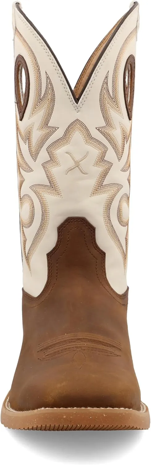 Twisted X Men's 11" Pull On Work Boot, Moc Toe Nano Toe with CellStretch