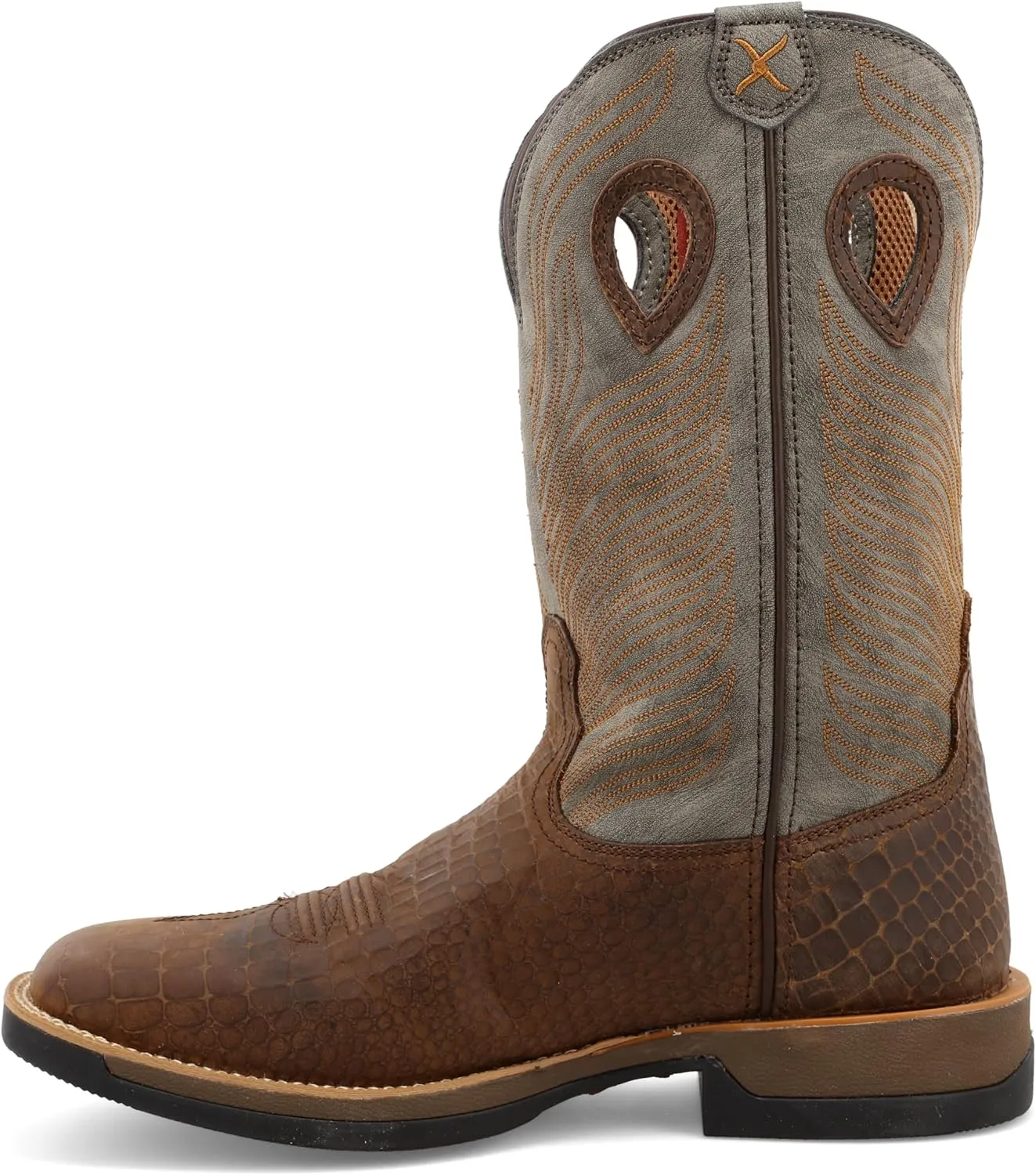 Twisted X Men's 11" Pull On Work Boot, Moc Toe Nano Toe with CellStretch