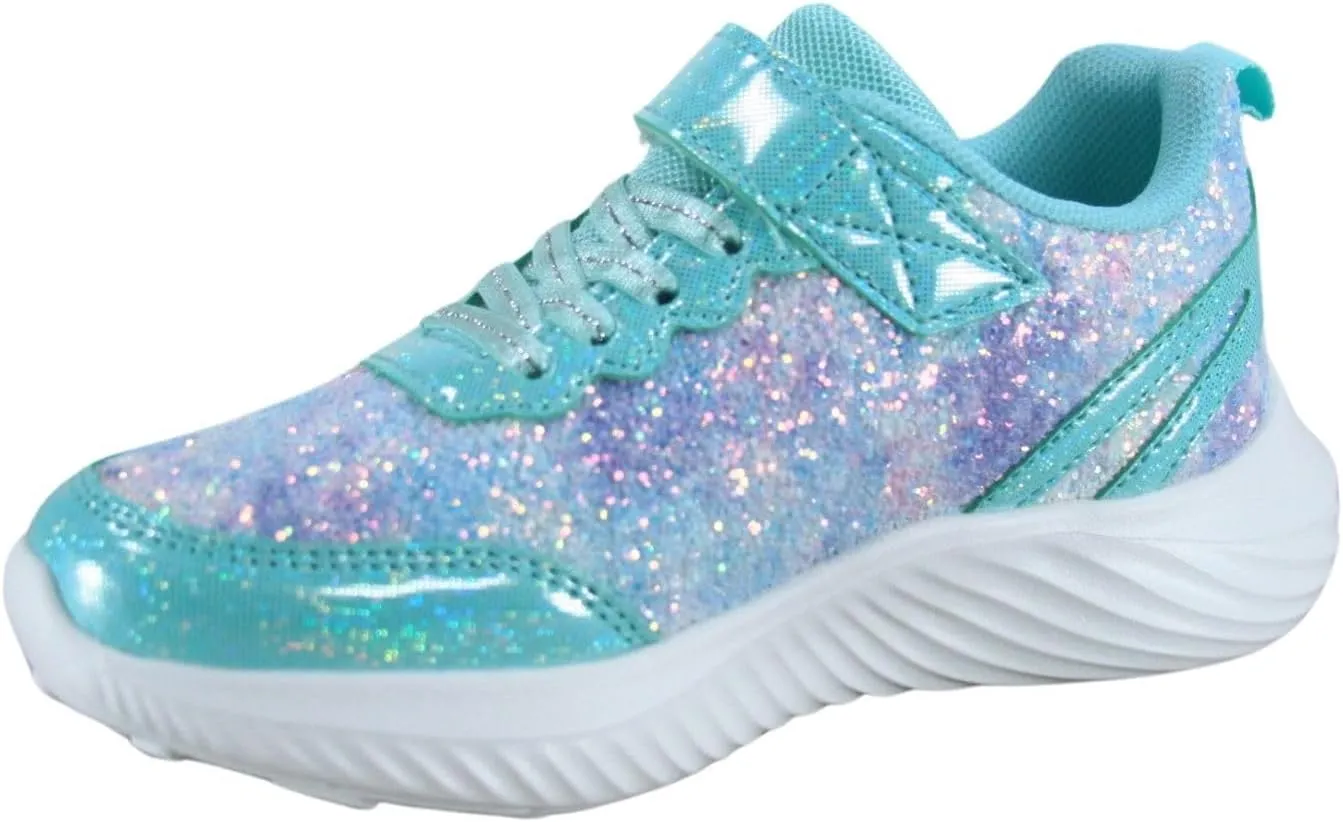 TZ Youth Kid's Girl's Glitter Fashion Sneakers Sparking Shiny Casual Athletic Walking Shoes