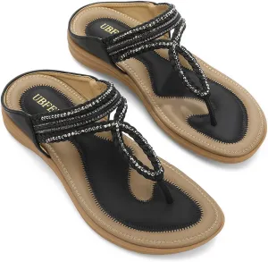 UBFEN Womens Slides Walking Sandals Comfortable Platform Slip On Dressy Summer