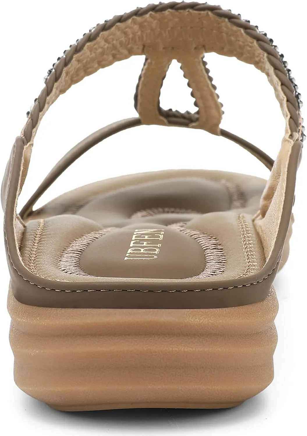UBFEN Womens Slides Walking Sandals Comfortable Platform Slip On Dressy Summer