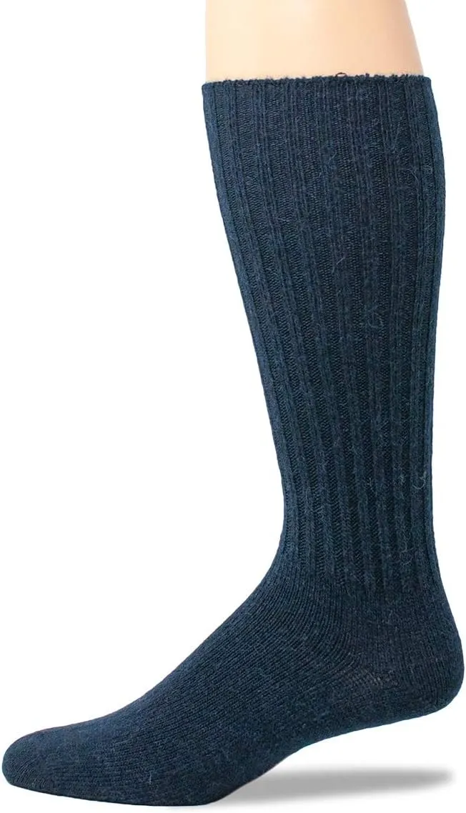 WARRIOR ALPACA SOCKS - Ribbed Casual Everyday Alpaca Wool Crew Socks For Men And Women
