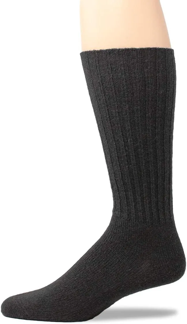 WARRIOR ALPACA SOCKS - Ribbed Casual Everyday Alpaca Wool Crew Socks For Men And Women