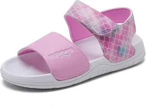 WateLves Kids Sandals Toddler Summer Sandals Adjustable Hook and Loop Strap Sport Sandal Shoes