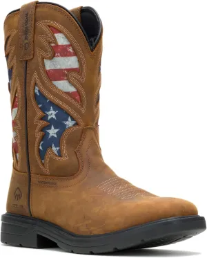 Wolverine Men's Rancher Flag Steel Toe Wellington Construction Boot