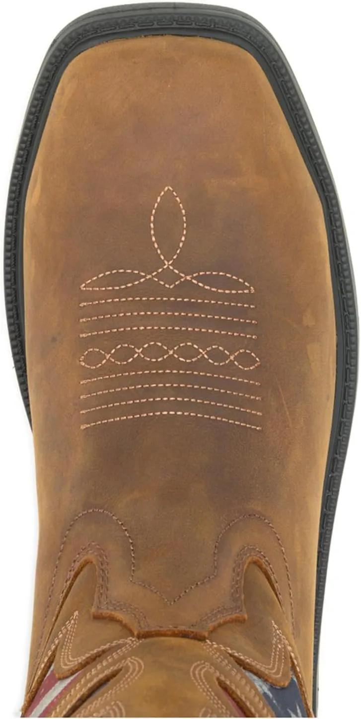 Wolverine Men's Rancher Flag Steel Toe Wellington Construction Boot