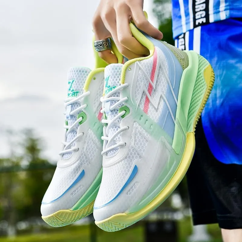 Women Basketball Shoes Fashion Sneakers Comfortable Unisex Athletic Lightweight Non Slip Outdoor Sport Volleyball Shoes