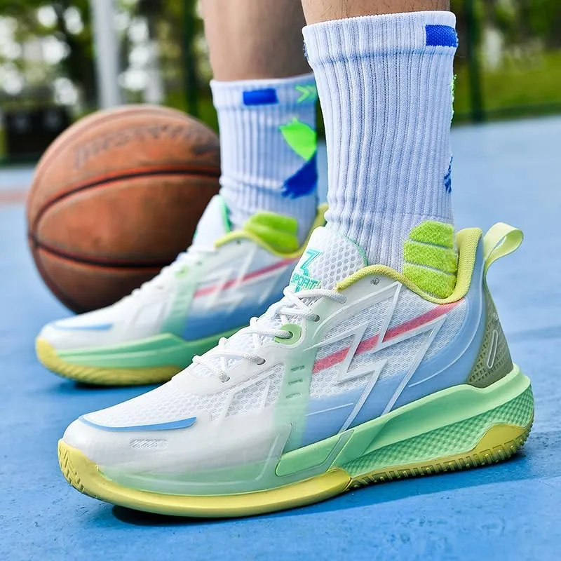 Women Basketball Shoes Fashion Sneakers Comfortable Unisex Athletic Lightweight Non Slip Outdoor Sport Volleyball Shoes