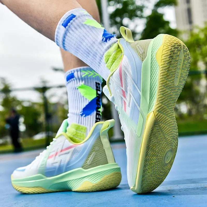 Women Basketball Shoes Fashion Sneakers Comfortable Unisex Athletic Lightweight Non Slip Outdoor Sport Volleyball Shoes