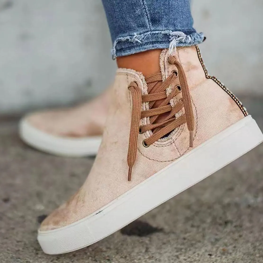 Women Low Top Platform Block Comfortable Artificial PU Shoes Classic Fashion Casual Neon Green Fuchsia Multi-Colors Casual Lace-Up Walking Sneakers for Street Party Wedding Night Club