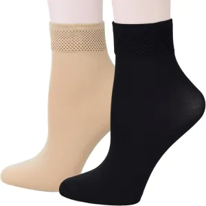 Women's 10-12 Pairs Modal Opaque Ankle High Tights Hosiery Socks