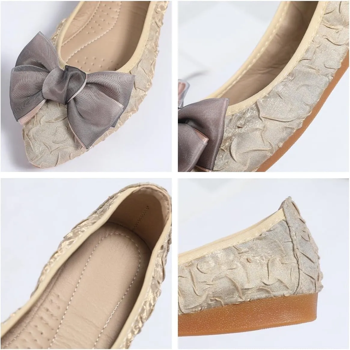 Womens Dressy Ballet Flats Soft Shoes for Women Comfortable Slip on Dress Shoes Foldable Flats for Women Casual