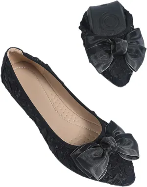 Womens Dressy Ballet Flats Soft Shoes for Women Comfortable Slip on Dress Shoes Foldable Flats for Women Casual