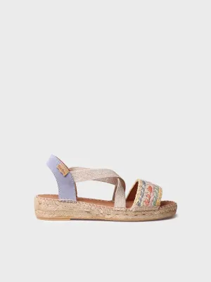 Women's espadrilles with elastic straps - EIDER-LK