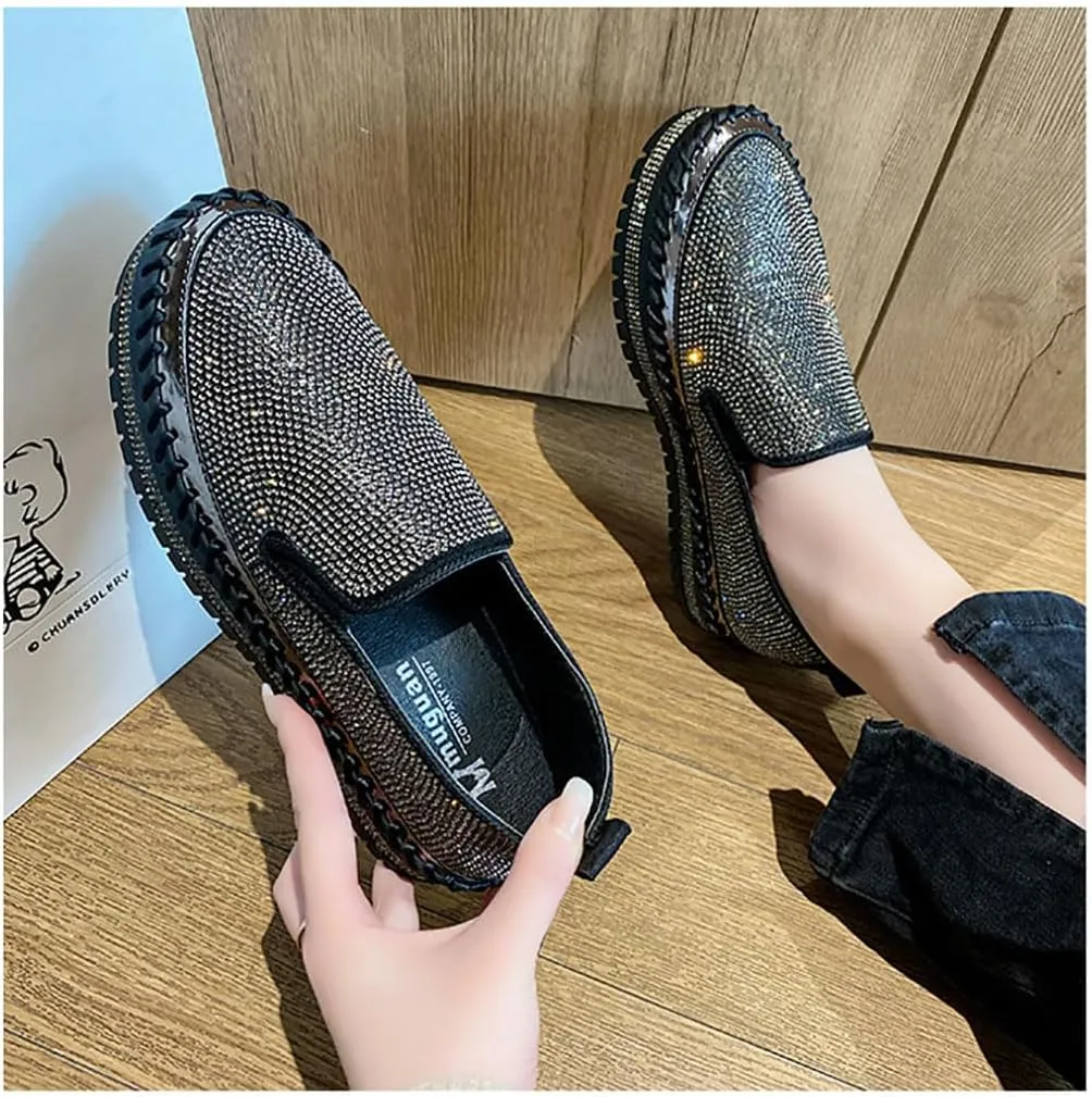 Women's Fashion Star Sneaker Glitter Sparkly Fashion Shiny Casual Bling Sequin Concert Shoes Canvas Low Top Lace Up Comfortable Cushioned Walking for Street Wedding Party Night Club