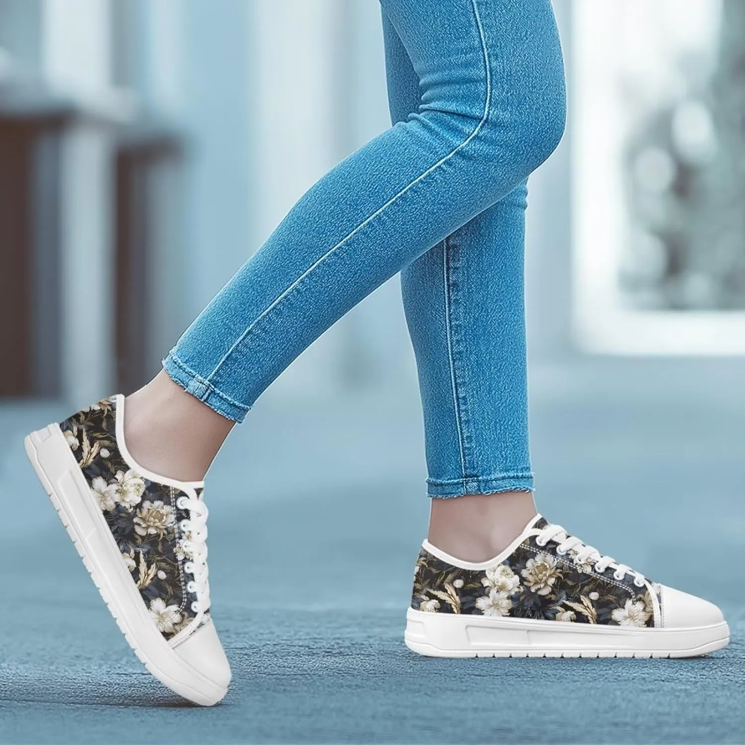 Womens Loafers Shoes Casual Slip-On Canvas Shoes Breathable Sneakers for Women Low Top Sneakers 5.5-13.5