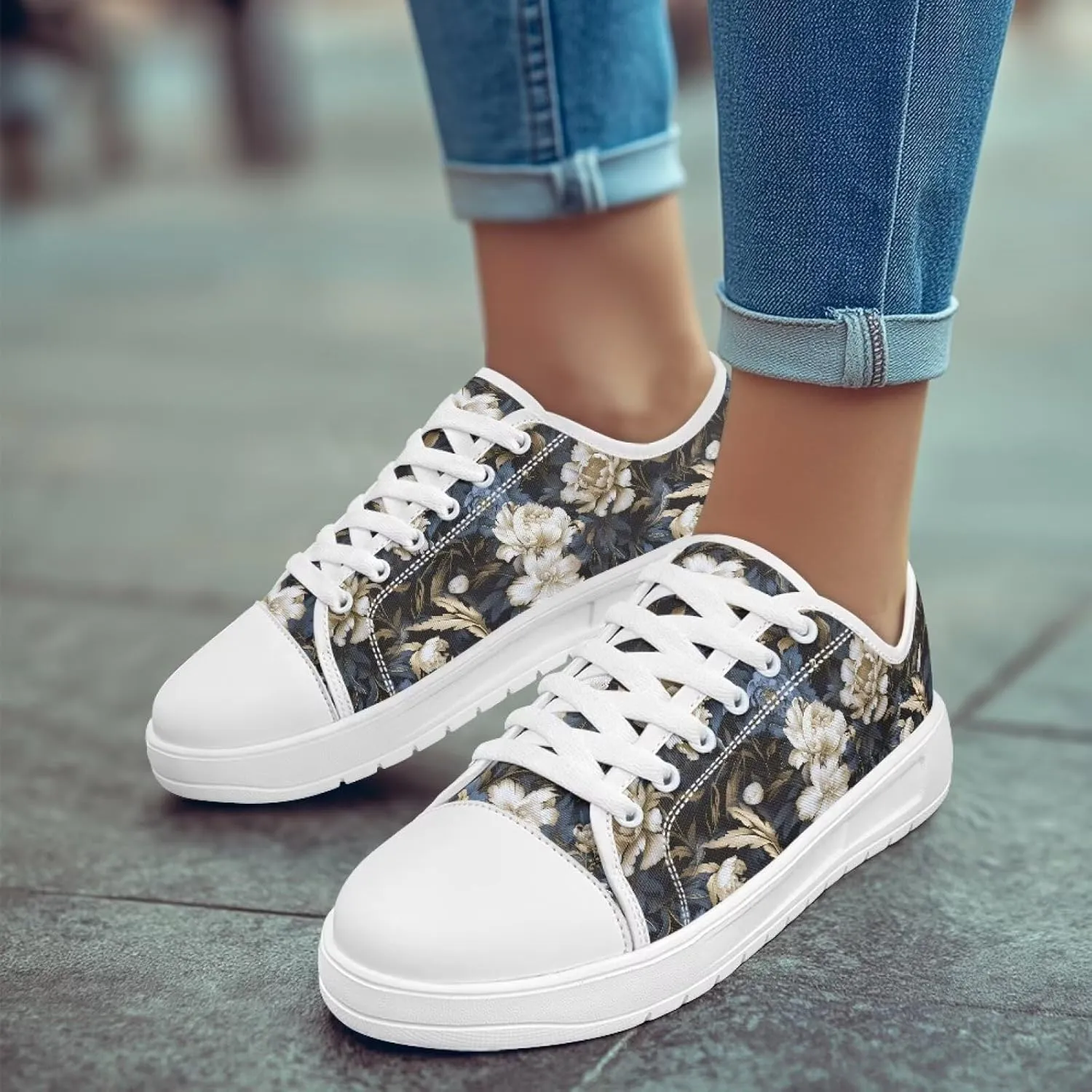 Womens Loafers Shoes Casual Slip-On Canvas Shoes Breathable Sneakers for Women Low Top Sneakers 5.5-13.5