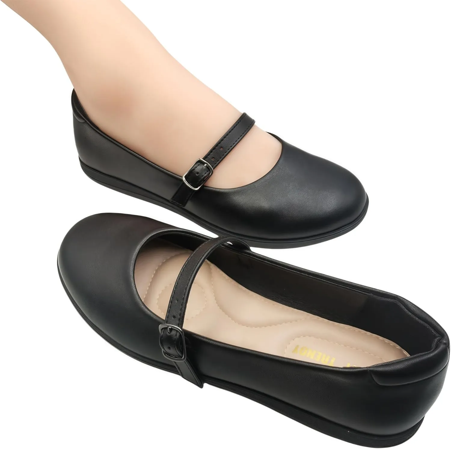 Women's Mary Jane Shoes - Classic Brown Oxford Style for Women Comfortable & Stylish Womens Mary Jane Shoes for Everyday Wear，Work & Student Shoe