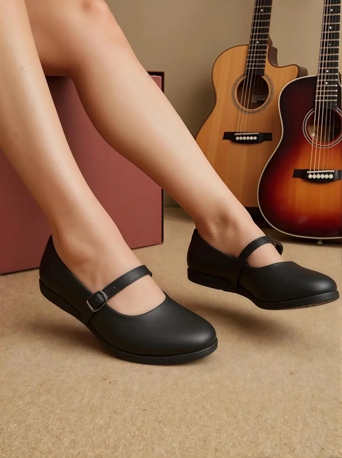 Women's Mary Jane Shoes - Classic Brown Oxford Style for Women Comfortable & Stylish Womens Mary Jane Shoes for Everyday Wear，Work & Student Shoe