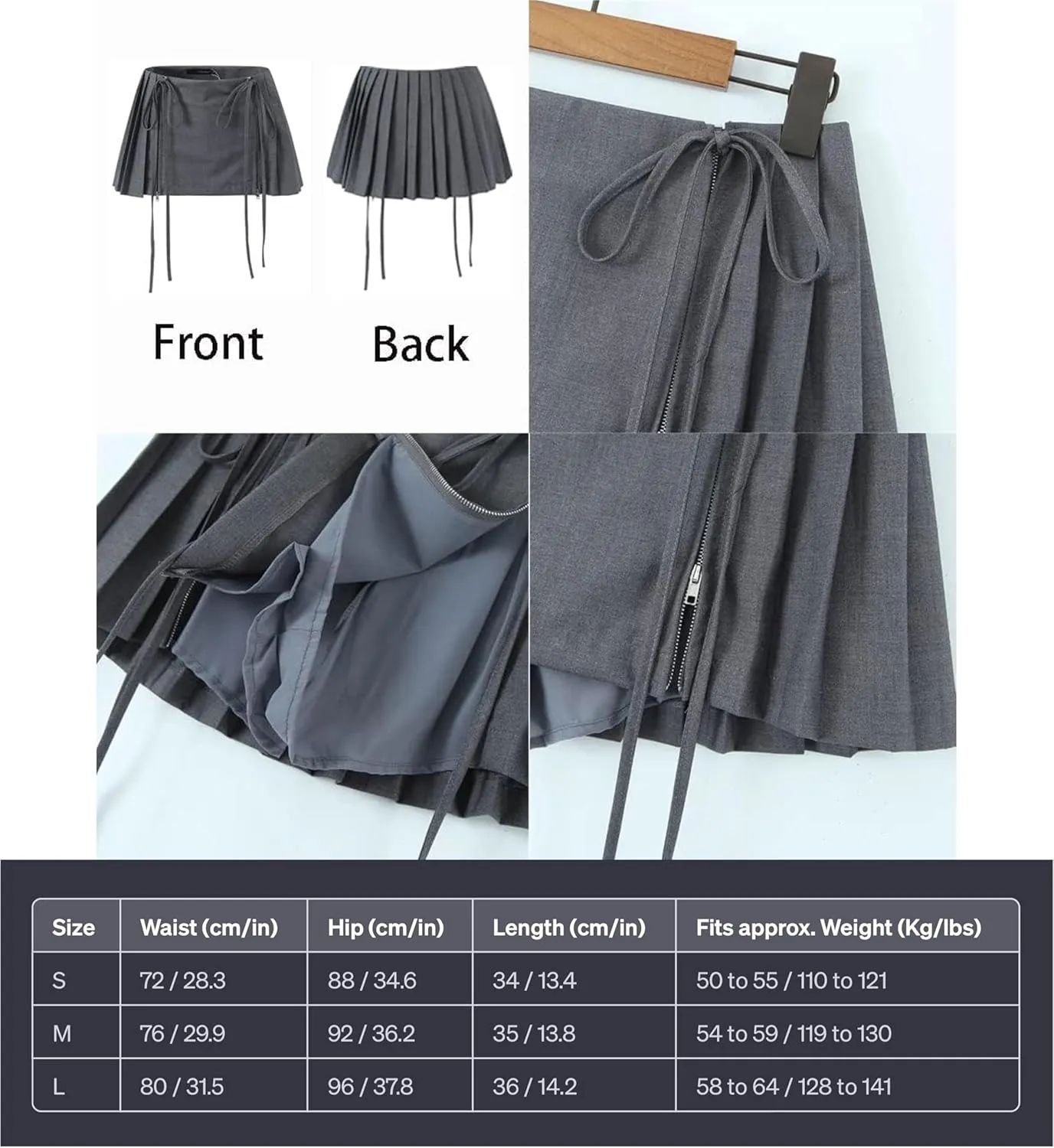 Women's Mini Skirt Lace Bow Pleated Zip Up Y2k Fairy Bodycon Skirt Sexy Streetwear Club Dress Harajuku Goth