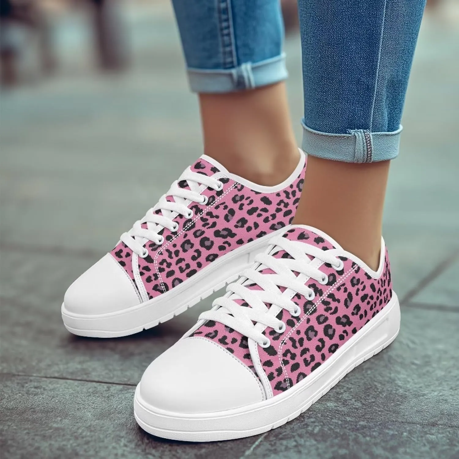 Women’s Slip on Canvas Shoes Classic Arch Support Sneakers Loafers Shoes Casual Fashion Low-Top Slip Ons US 5.5-13.5