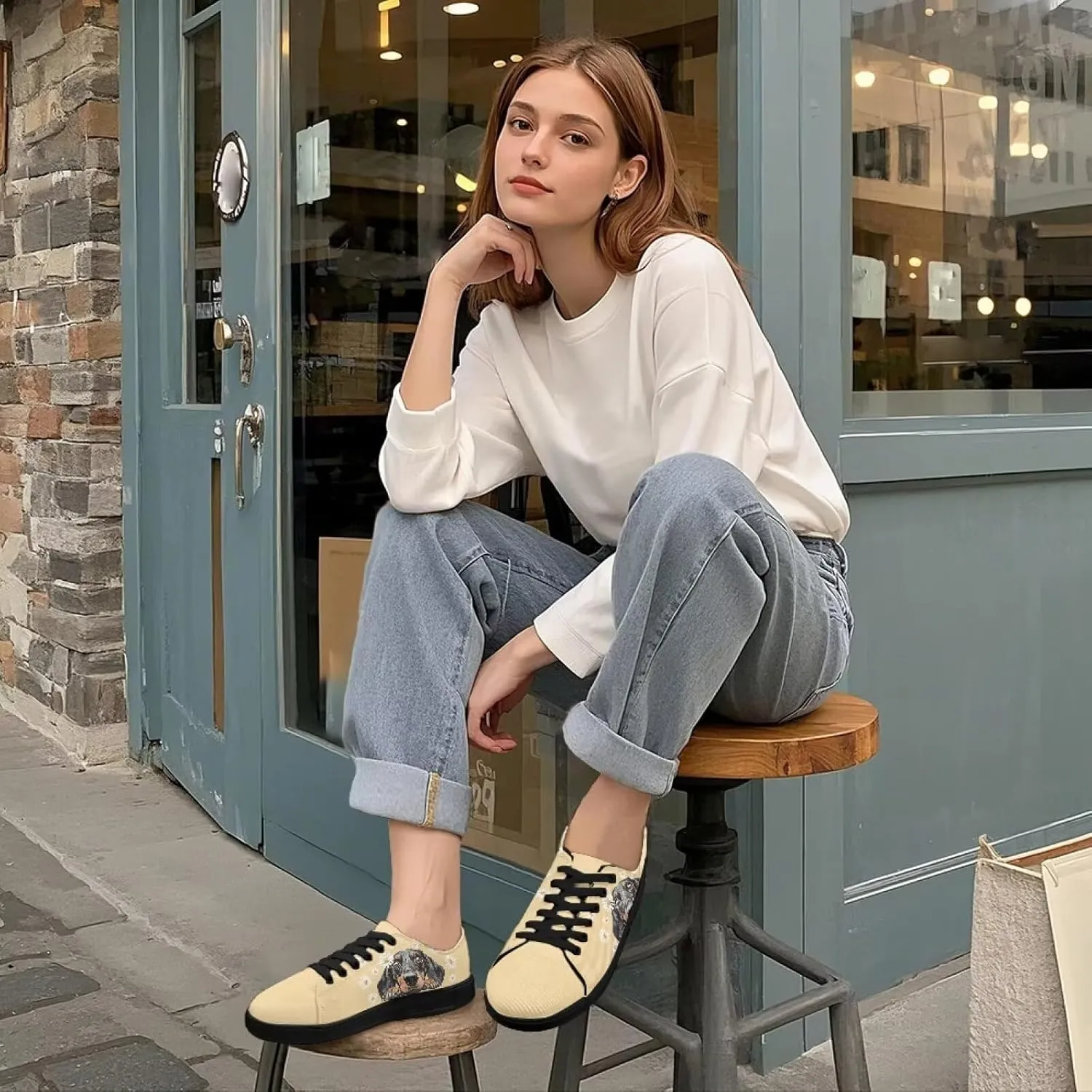 Women's Slip On Canvas Tennis Shoes Low Top Fashion Sneakers Casual Flats Walking Shoes Comfy Loafers US 5.5-13.5