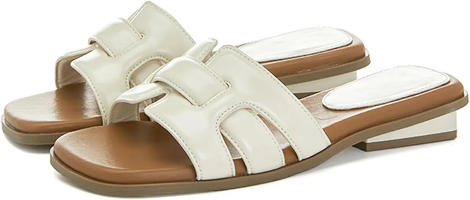 Women's Summer Platform Slip-on Slippers - Stylish Woven Half Shoes For Outdoor Wear, Comfortable Heels Versatile Casual Beach Sandals