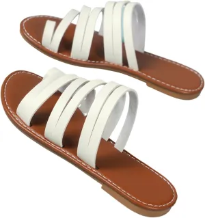 Women's Thumb Orthotic Sandal, Womens Plus Size Cross Strap Open Toe Bunion Correction Sandals, Slip on Flat Sandals Flip Flop, for Girlfriends and Mother, Big Toe Bone Correction
