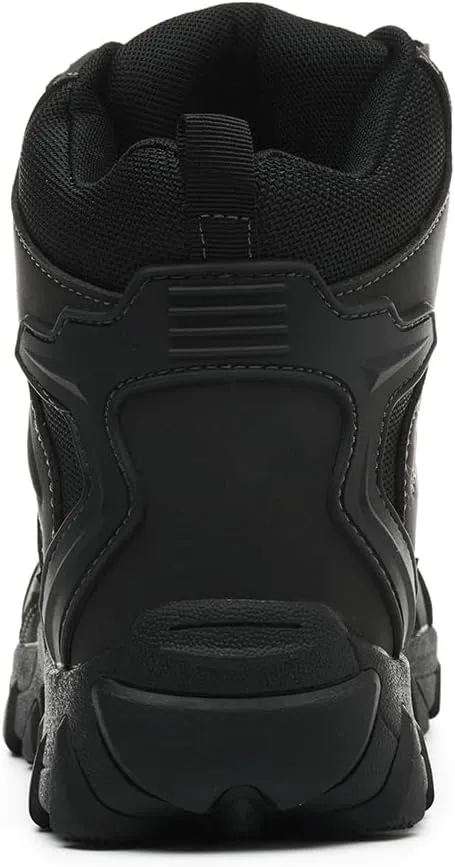 Work Boots for Men Comfortable Steel Toe Boots，Indestructible Industrial & Construction Safety Shoes Non Slip Mens Composite Toe Boots
