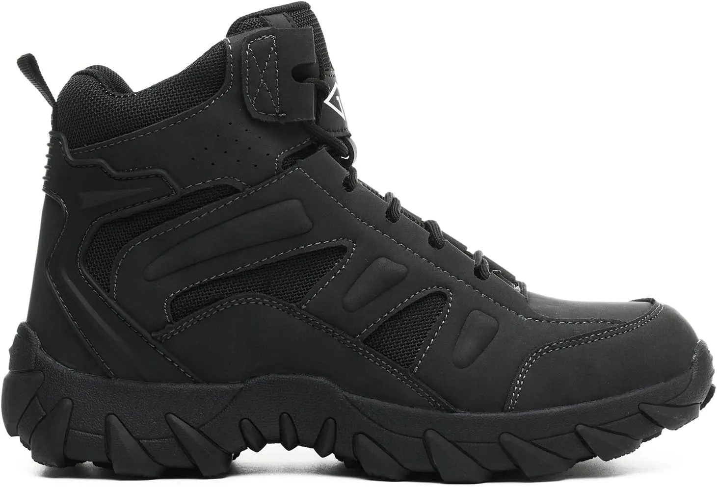 Work Boots for Men Comfortable Steel Toe Boots，Indestructible Industrial & Construction Safety Shoes Non Slip Mens Composite Toe Boots