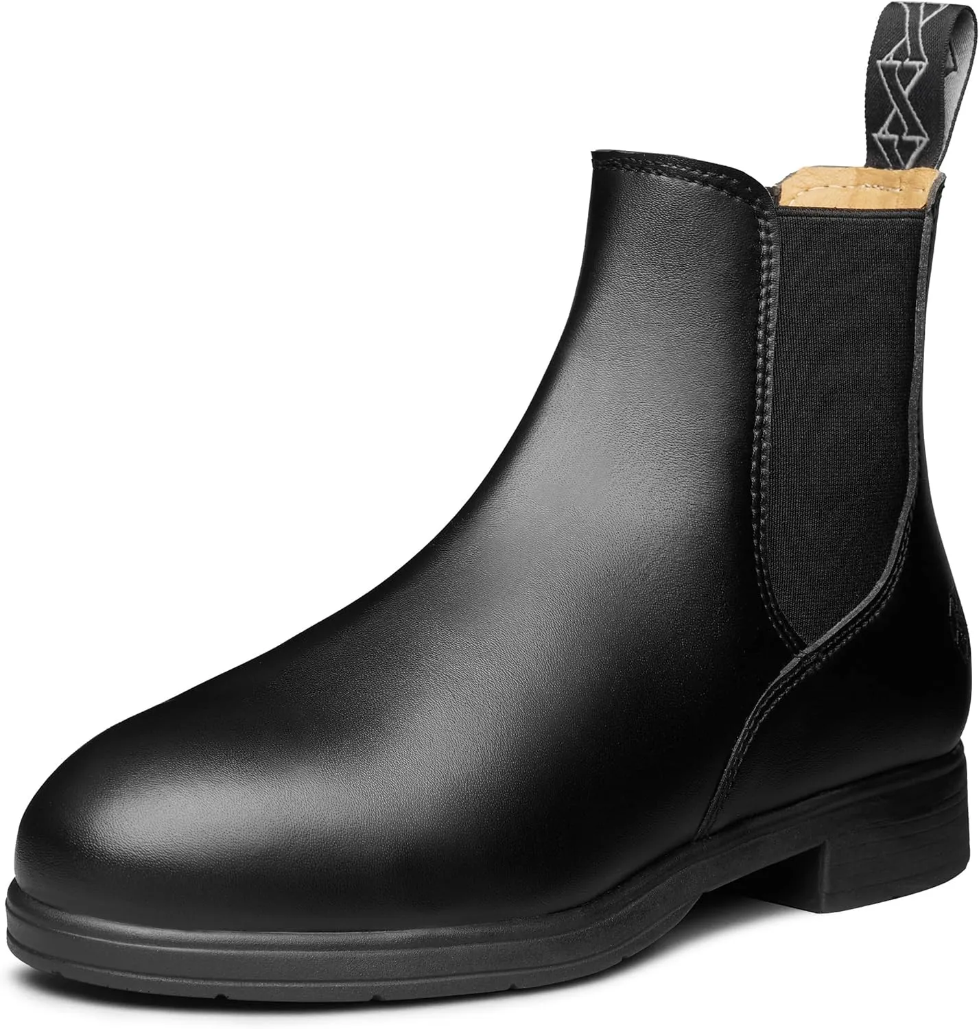 Xena Valence SD Women’s Safety Steel Toe Work Shoes, Elastic, Breathable, Comfortable, Slip Resistant, Chelsea, ASTM F2413-24 Certified, OSHA Compliant, Static Dissipative, Black Onyx Vegan Leather
