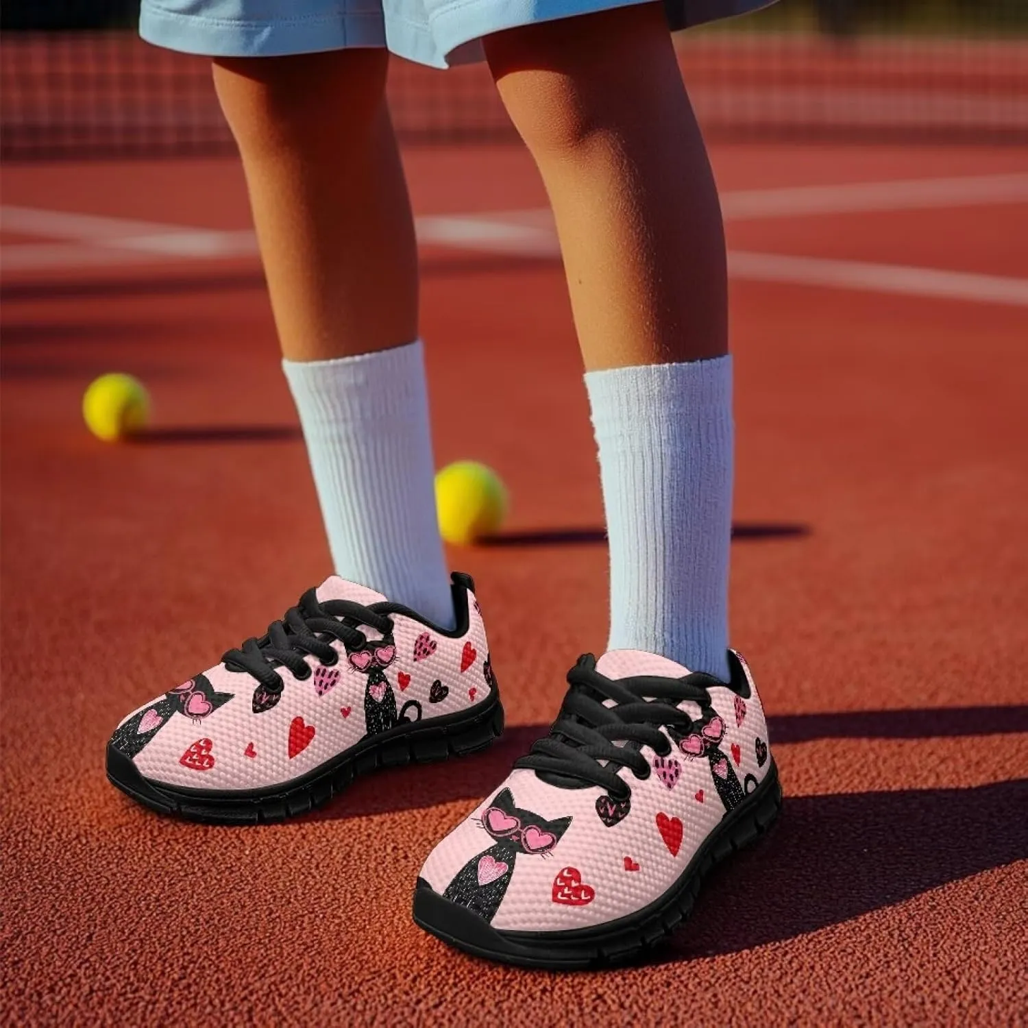 Xoenoiee Boys Girls Tennis Running Shoes Lightweight Breathable Sneakers for Kids