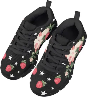 Xoenoiee Boys Girls Tennis Running Shoes Lightweight Breathable Sneakers for Kids