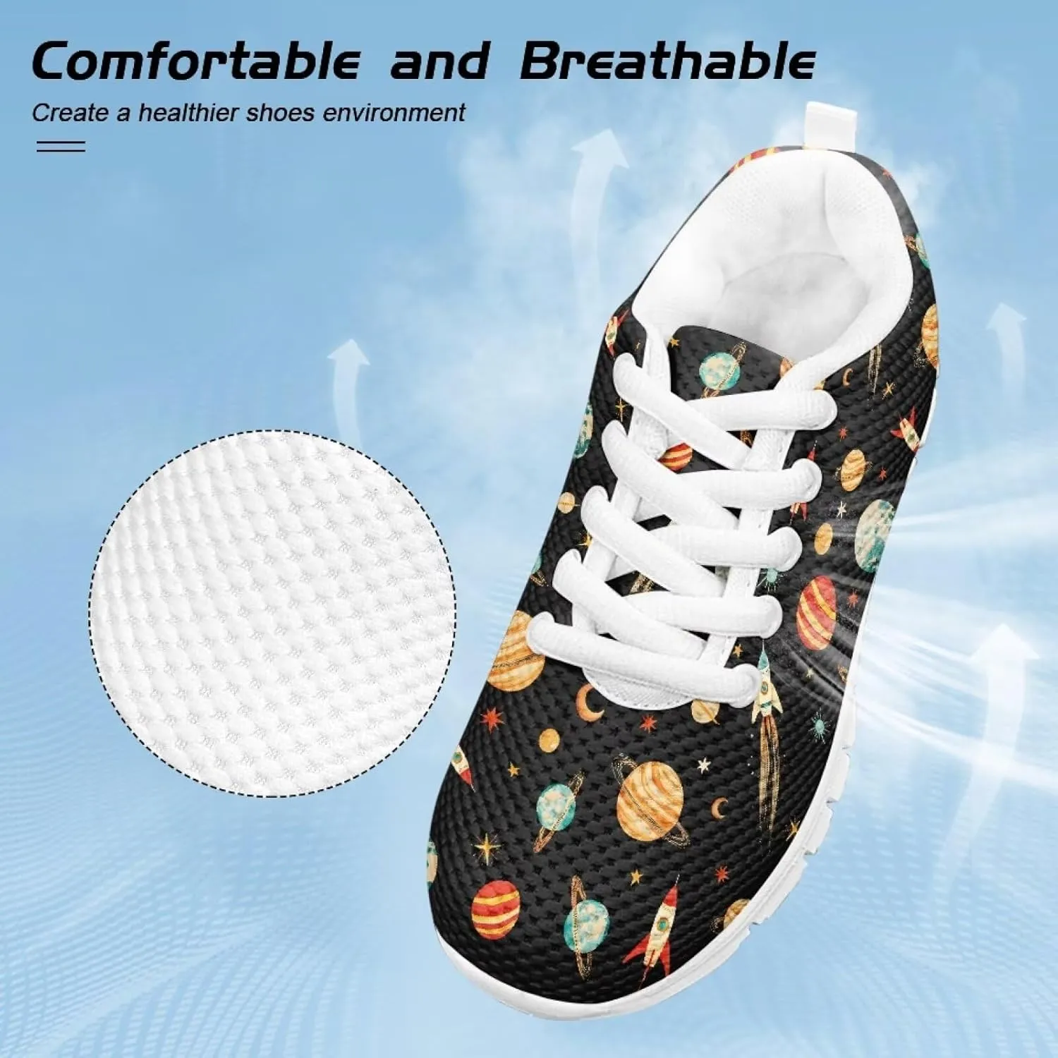 Xoenoiee Kids Athletic Tennis Sneakers for Boy Girl Breathable Running Shoe Walking Shoes