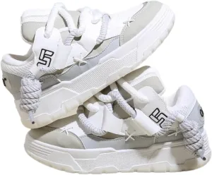 Y2K Walking Cute Sneakers for Women Thick Sole Walking Shoes Flat Platform Chunky Kawaii Style